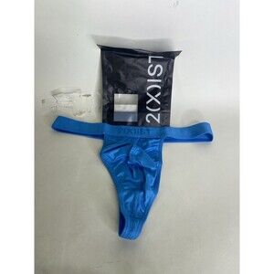 2xist Sexy Sliq Classic Thong Underwear Malibu Blue Mens Size S